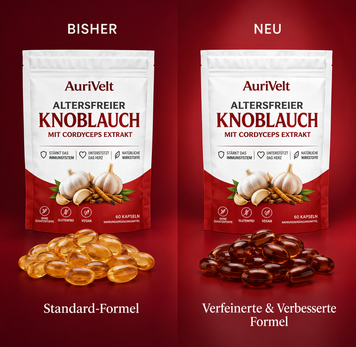 AuriVelt Gereifter, geruchloser Knoblauch