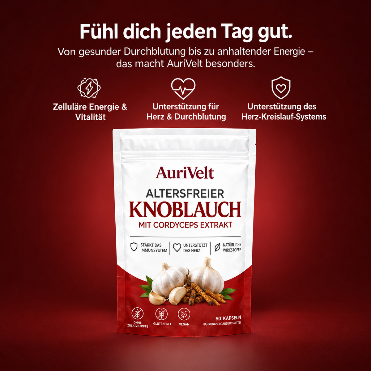 AuriVelt Gereifter, geruchloser Knoblauch