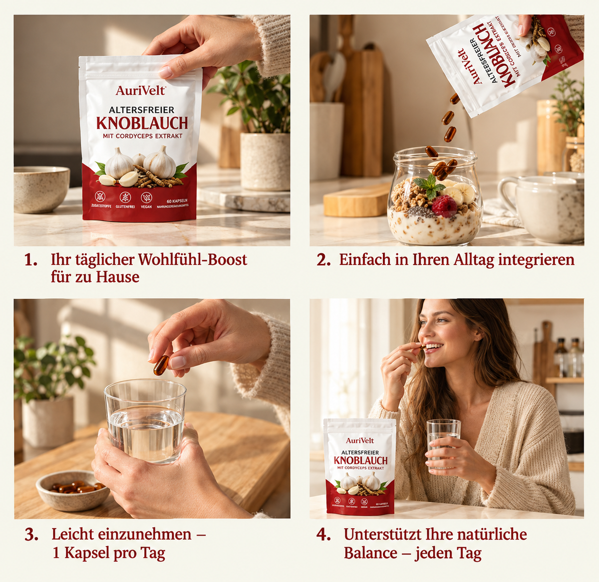 AuriVelt Gereifter, geruchloser Knoblauch